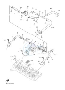 FJR1300A FJR1300A ABS (1MC1,1MC2 1MC6) drawing AIR INDUCTION SYSTEM