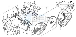 GL1500CD drawing TAILLIGHT (2)