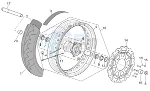 RXV-SXV 450-550 Vdb-Merriman drawing Front wheel II