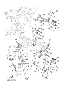 MTT690-A MT-07 TRACER TRACER 700 (BC61 BC61 BC61) drawing STAND & FOOTREST