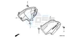 CB600FA3A France - (F / ABS CMF ST 25K) drawing SIDE COVER