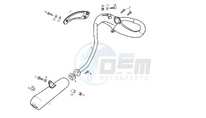 SENDA R DRD RACING LTD - 50 CC VTHSR1A2B5 . drawing EXHAUST