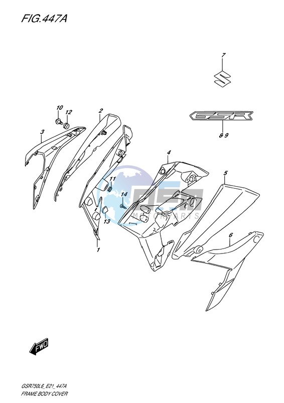 FRAME BODY COVER (FOR YSF)