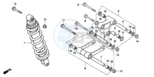 XL600V TRANSALP drawing REAR CUSHION