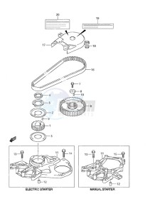 DF 9.9A drawing Timing Belt Non-Remote Control