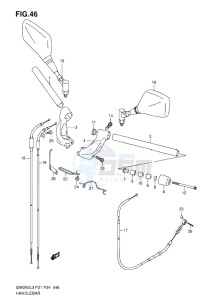 Inazuma GW250 drawing HANDLEBAR