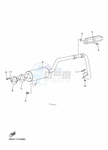 YFZ50 (BW4A) drawing EXHAUST