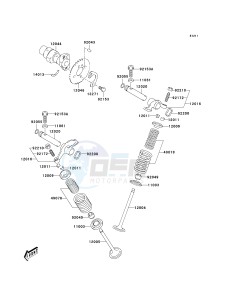 KLX 125 B (B6F) B6F drawing VALVE-- S- -_CAMSHAFT-- S- -