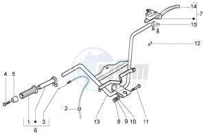 X8 125 PM36200-PM36300 drawing Handlebar - Brake Pump