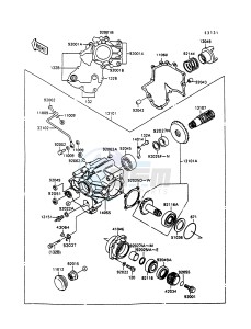 VN 1500 A [VULCAN 88] (A6-A9) [VULCAN 88] drawing FRONT BEVEL GEAR