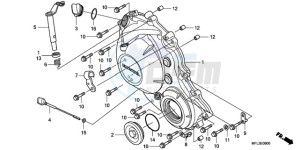 CBR1000RA9 UK - (E / ABS) drawing RIGHT CRANKCASE COVER