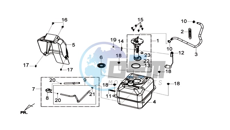 FUEL TANK - FUEL CUT