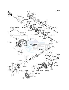 KFX700 KSV700ABF EU drawing Drive Shaft-Rear