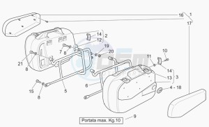 California 1100 EV PI Cat. Stone/Touring PI Cat drawing Side cases