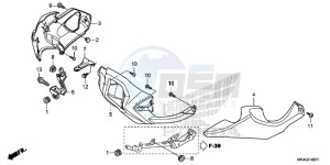 NC750SDG NC750X Europe Direct - (ED) drawing UNDER COWL ( NC750SD)