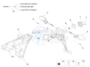 RSV4 1000 RR drawing Taillight