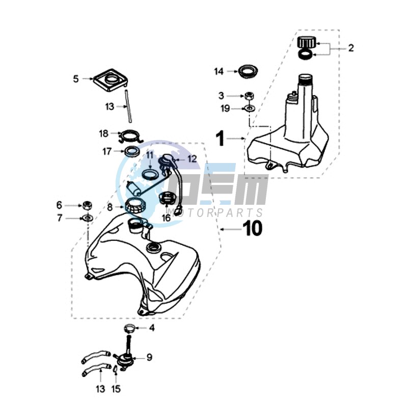 TANK AND FUEL PUMP