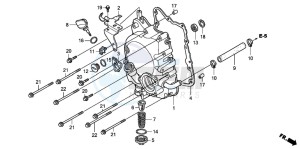 FES125 PANTHEON drawing RIGHT CRANKCASE COVER (FES1257/A7)(FES1507/A7)