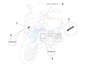 Nexus 250 e3 drawing Plates - Emblems