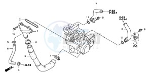 CB1300S CB1300SUPER FOUR drawing WATER PIPE