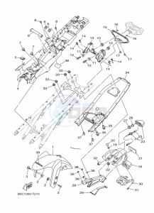 TRACER 900 MTT850 (B5C9) drawing FENDER