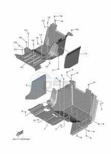 YXF1000EW YX10FPAM (B4J5) drawing STAND & FOOTREST 2