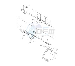 XJ6-F DIVERSION 600 drawing SHIFT SHAFT