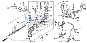 CBR1000RA9 Australia - (U / ABS MME) drawing FR. BRAKE MASTER CYLINDER (CBR1000RA)