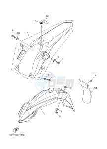 YZ250 (1SST) drawing FENDER