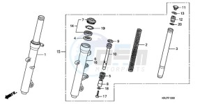 FES150A9 Europe Direct - (ED / ABS) drawing FRONT FORK