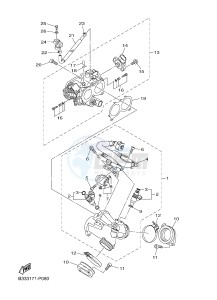 XVS950CR XVS950 ABS XV950 RACER (B334) drawing INTAKE 1