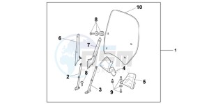 SH300B drawing WINDSHIELD