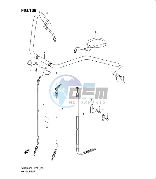 HANDLEBAR (VLR1800UFL1 E19)