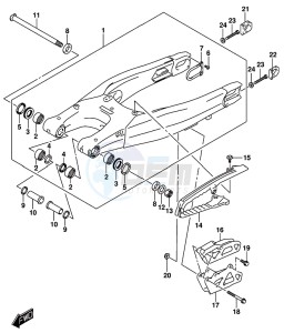 RM-Z450 drawing REAR SWINGINGARM