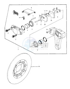 KZ 1000 C [POLICE 1000] (C1-C1A) [POLICE 1000] drawing REAR BRAKE -- 78 C1_C1A- -