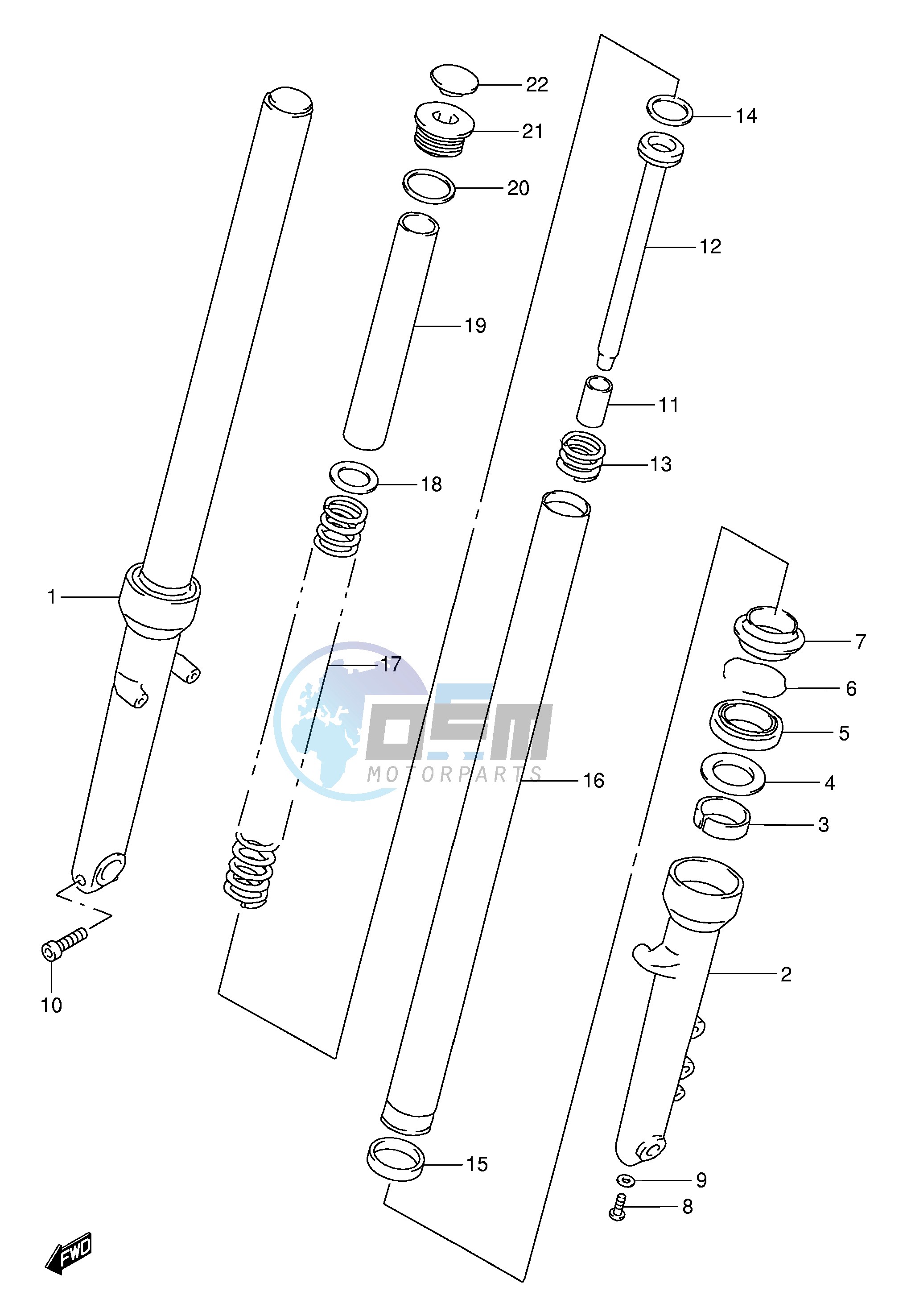 FRONT DAMPER (MODEL V W X)