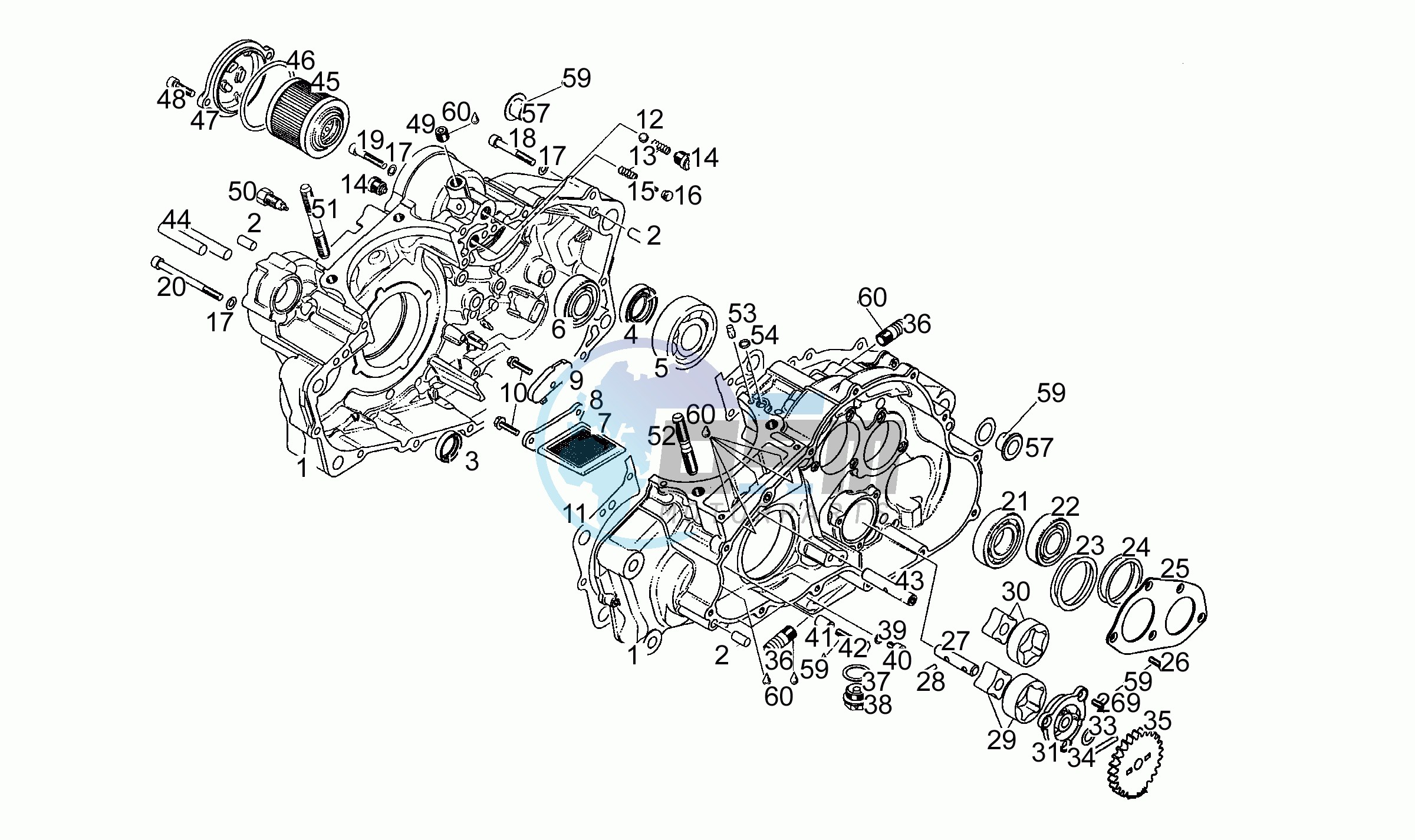 Oil pump N-S