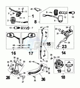 FIGHT ZWRC2A (DK) drawing BRAKE CALIPER *HENG TONG*