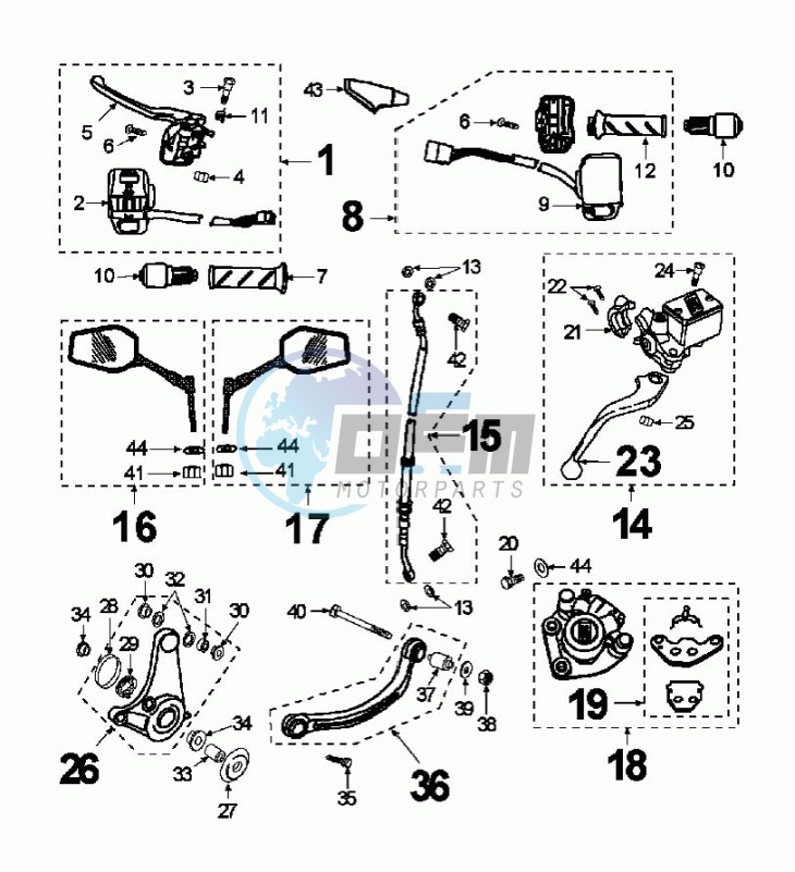 BRAKE CALIPER *HENG TONG*