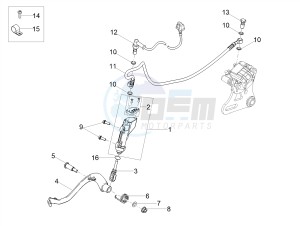 SX 50 FACTORY E4 (EMEA) drawing Rear master cylinder