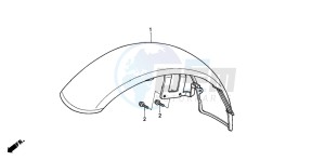 VT600CD drawing FRONT FENDER