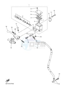 WR250R (32DR) drawing FRONT MASTER CYLINDER