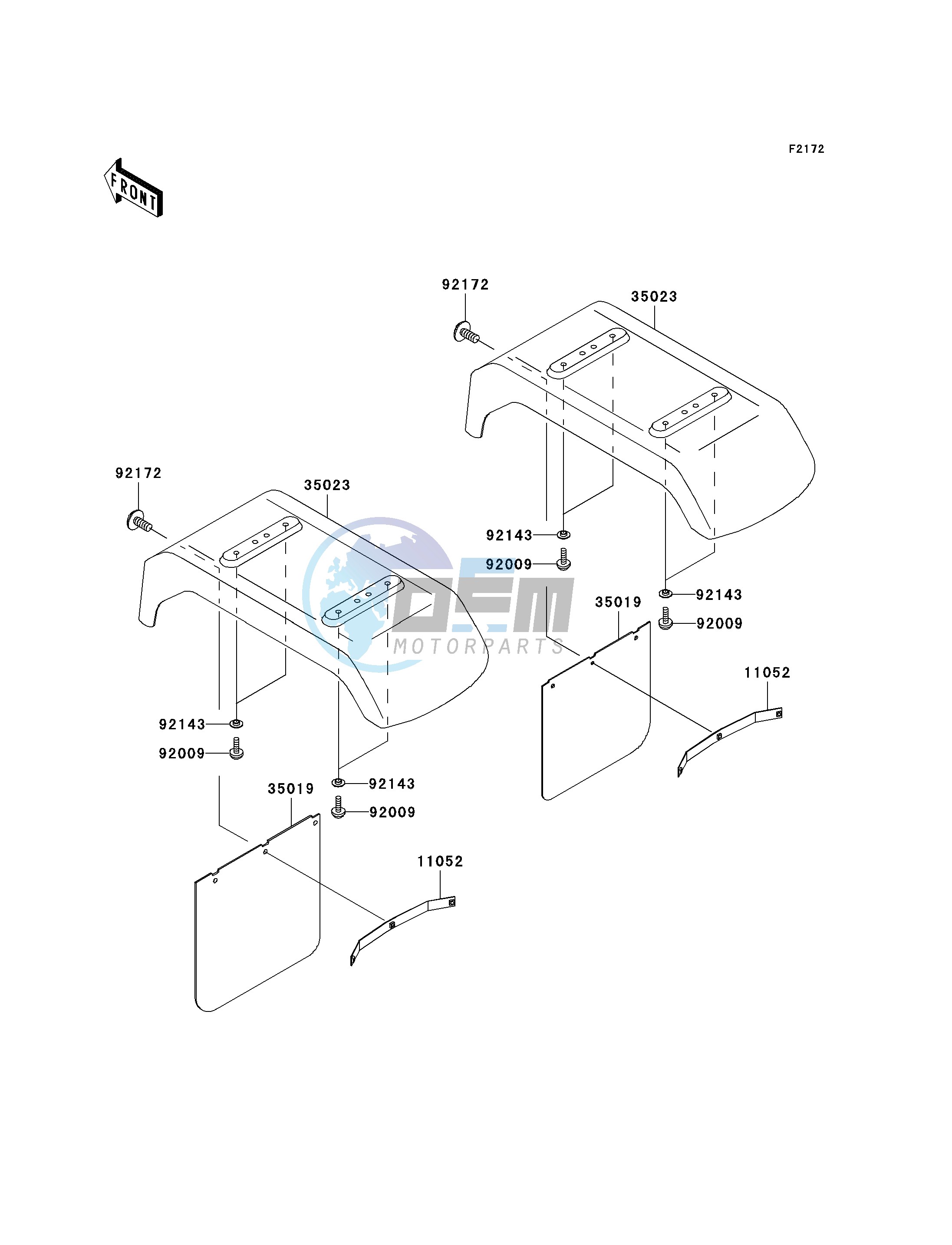 REAR FENDER-- S- -