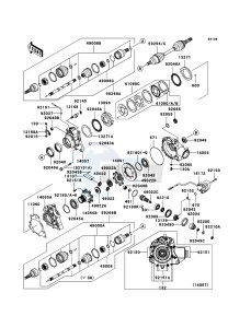 KVF360 4x4 KVF360A8F EU GB drawing Drive Shaft-Front