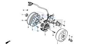 TRX90 FOURTRAX 90 drawing GENERATOR