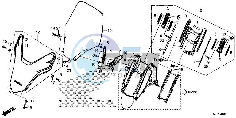 FRONT VISOR/ WINDSCREEN