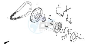 CB250 drawing STARTING CLUTCH