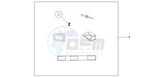 XL700V9 F / CMF drawing U-LOCK ATT.