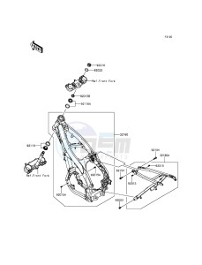 KX250F KX250ZGF EU drawing Frame