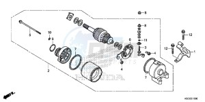 CRF250XD CRF250R Europe Direct - (ED) drawing STARTING MOTOR